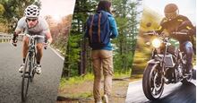 Picture of Motorcycle, Rider & Pillion, Single 